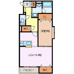 四日市駅 徒歩5分 4階の物件間取画像